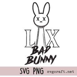 Bad Bunny LX Game Day Svg Png, Bad Bunny Football Svg Png