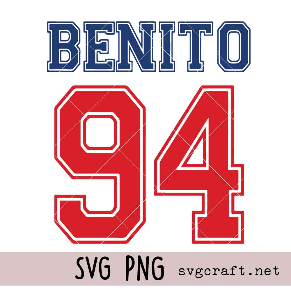 Benito 94 SVG PNG Benito 94 Svg Png, Bad Benito Svg Png, Benito 94 Football Design Svg Png