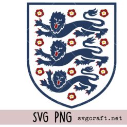 England Soccer Crest Svg Png, National Football Team Logo Svg Png