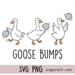 Goose Bumps Volleyball Svg Png, Cute Sports Shirt Design Svg Png, Funny Goose Volleyball Team Svg Png