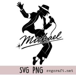 Michael Singer Svg Png, Pop Star Silhouette Svg Png, Music Legend Svg Png