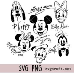 Mickey and Friends Svg Png, Family Vacation Svg Png