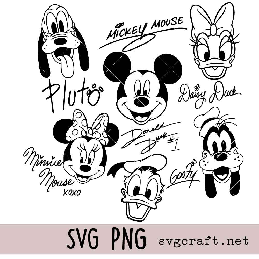 Mickey and Friends SVG PNG Mickey and Friends Svg Png, Family Vacation Svg Png
