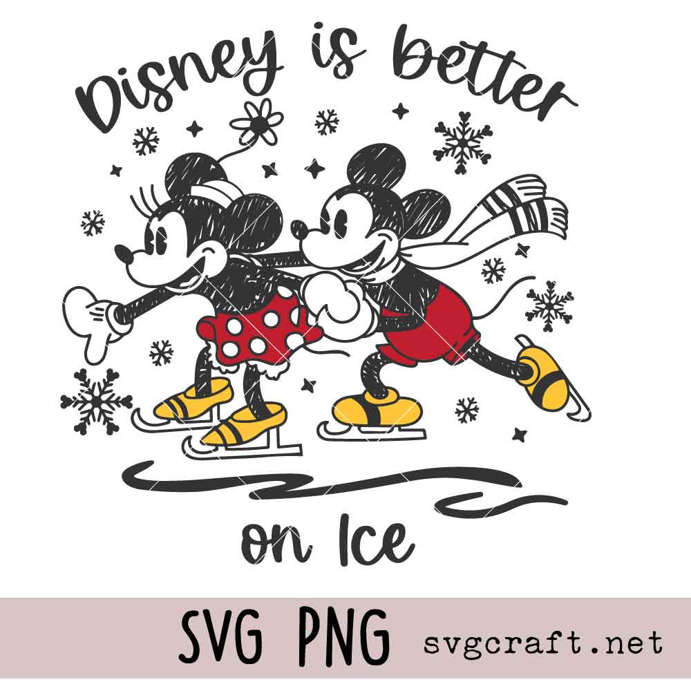 Mickey and Minnie On Ice svg png Mickey and Minnie On Ice svg png, Disney Mickey Mouse SVG PNG