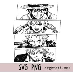 One piece anime Svg Png, Anime cut file Svg Png, Anime vector Svg Png