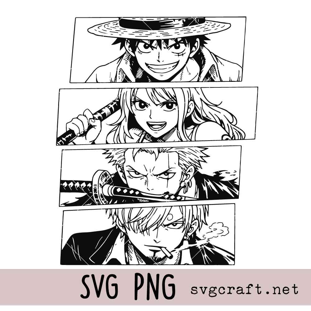 One piece anime SVG PNG One piece anime Svg Png, Anime cut file Svg Png, Anime vector Svg Png