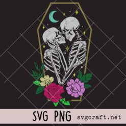 Skeleton Lovers Svg Png, Halloween Svg Png, Tarot Card Svg Png, Skull Svg Png