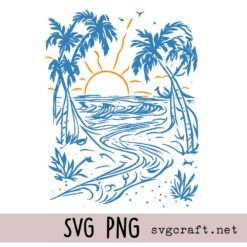 Summer Vibes Svg Png, Salty Summer Svg Png, Tropical Svg Png, Beach Life Svg Png