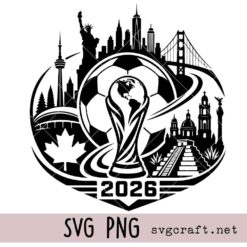 USA Mexico Canada Svg Png, World Cup 2026 Svg Png, Football Tournament Logo Design Svg Png