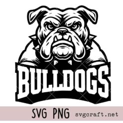 Bulldogs School Sport Team Logo Svg Png, Baseball Svg Png, Basketball Svg Png, Football Svg Png
