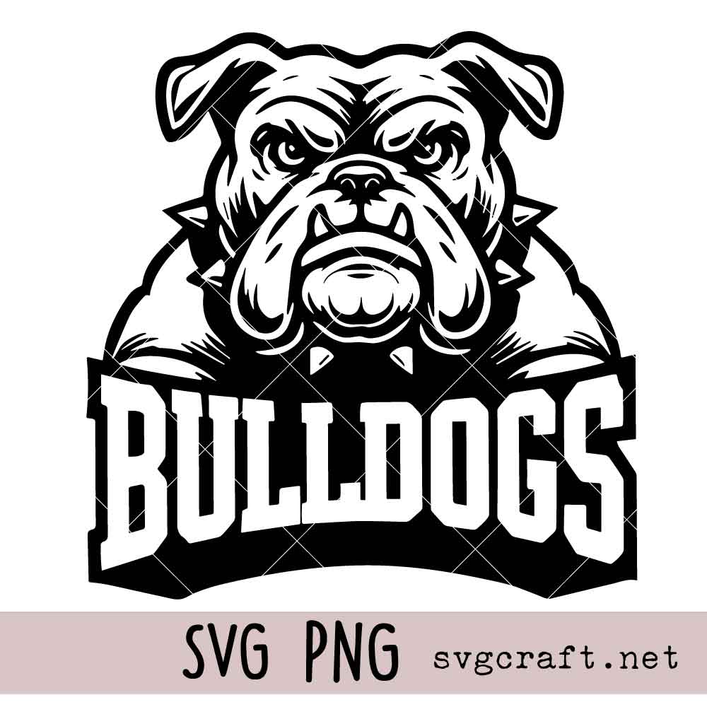 Bulldogs School Sport Team Logo SVG PNG Bulldogs School Sport Team Logo Svg Png, Baseball Svg Png, Basketball Svg Png, Football Svg Png