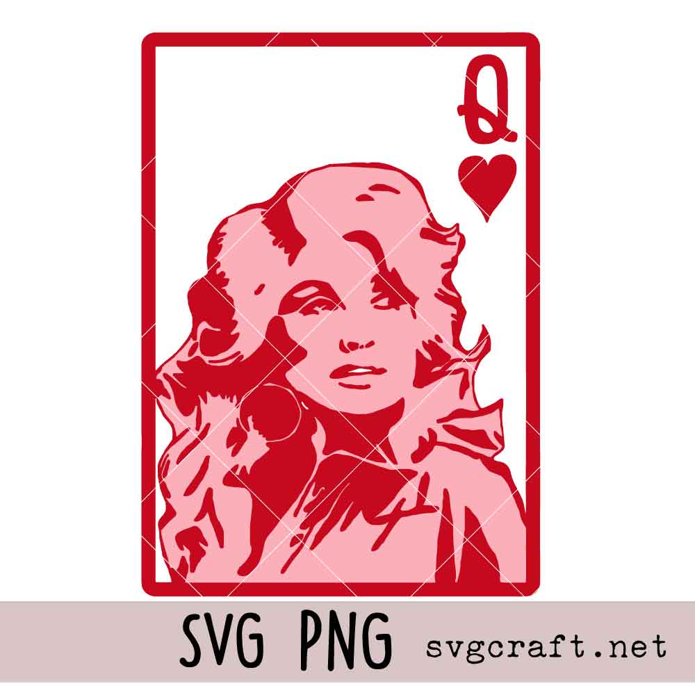 Dolly queen of hearts card Valentine’s Day Svg Png Dolly queen of hearts card Valentine’s Day Svg Png