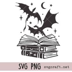 Dragon Book Svg Png, Fantasy Dragon Svg Png, Book Lover Svg Png, Fantasy Book Svg Png