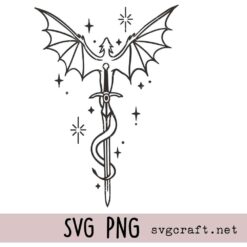 Dragon Sword Svg Png, Fantasy Dragon Svg Png, Medieval Svg Png, Sword Svg Png