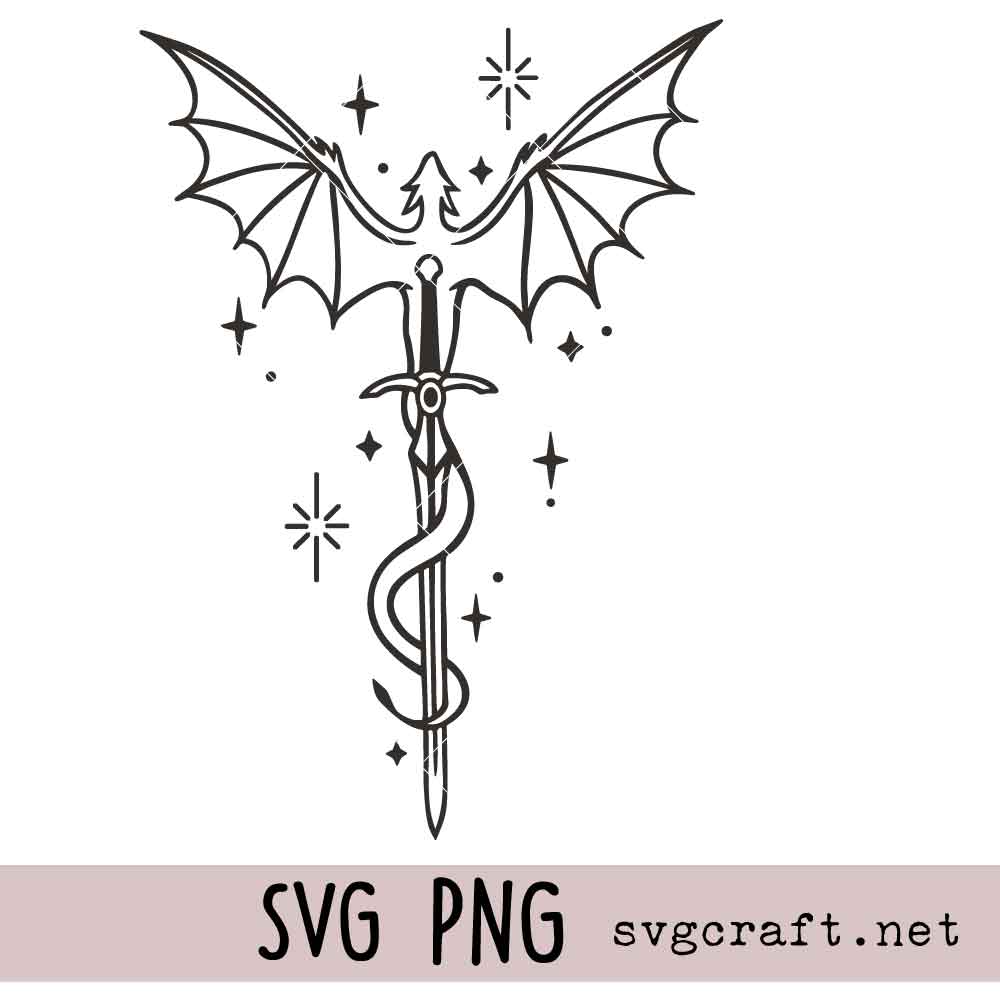 Dragon Sword Svg Png Dragon Sword Svg Png, Fantasy Dragon Svg Png, Medieval Svg Png, Sword Svg Png
