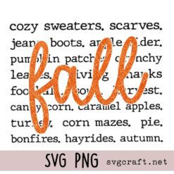 Fall Pumpkin Svg Png, Fall Words Svg Png, Halloween Svg Png, Thanksgiving Svg Png