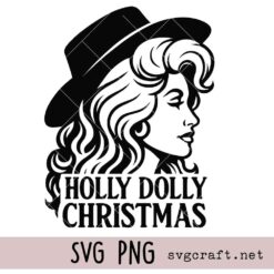 Holly dolly Christmas SVG PNG