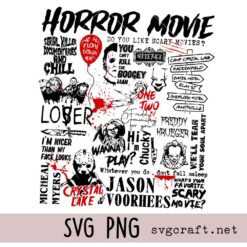 Horror Movie Svg Png, Halloween Svg Png, Scary Movie Svg Png, Halloween Characters Svg Png