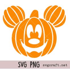 Mickey Mouse pumpkin Head Svg Png, Halloween Pumpkin Fusion Svg Png, Halloween Fun Svg Png