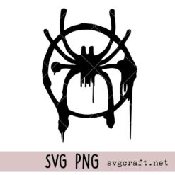 Miles Morales Spiderman Logo Svg Png, Spider Svg Png
