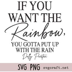 Rainbow Dolly Parton Quote Svg Png, Dolly Parton Svg Png, Country Music Svg Png