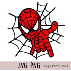 Spiderman Face Svg Png, Spiderman Decoration Svg Png